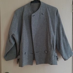 Chic grey wool coat